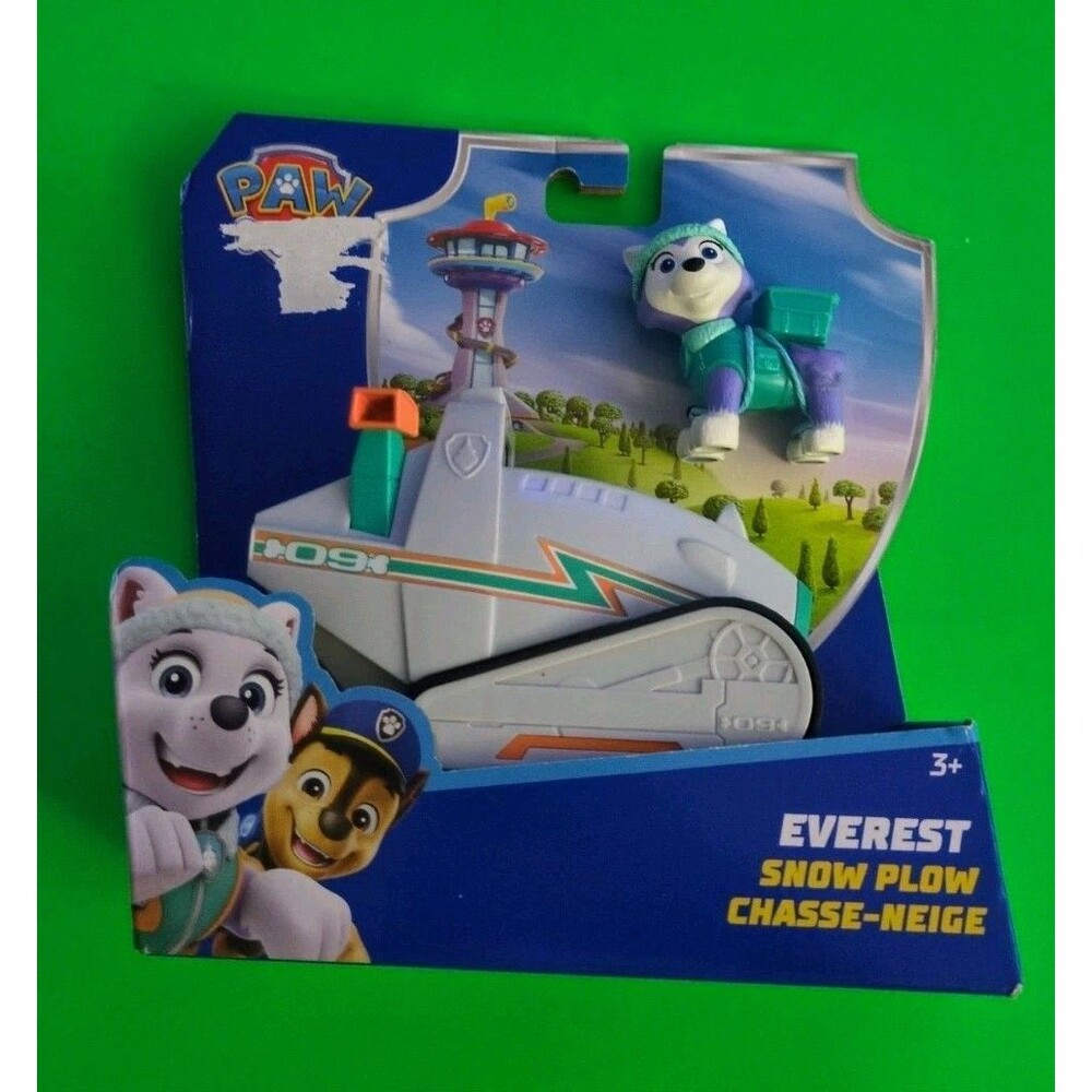 NEW Paw Patrol Everest's Rescue Snowmobile Vehicle & Pup Figure Movable Claw